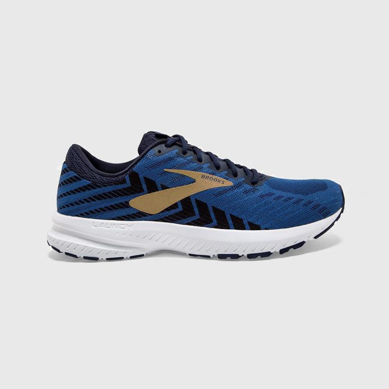 Brooks Men's Launch 6 Road Running Shoes Singapore - Blue (48237-ZQJL)